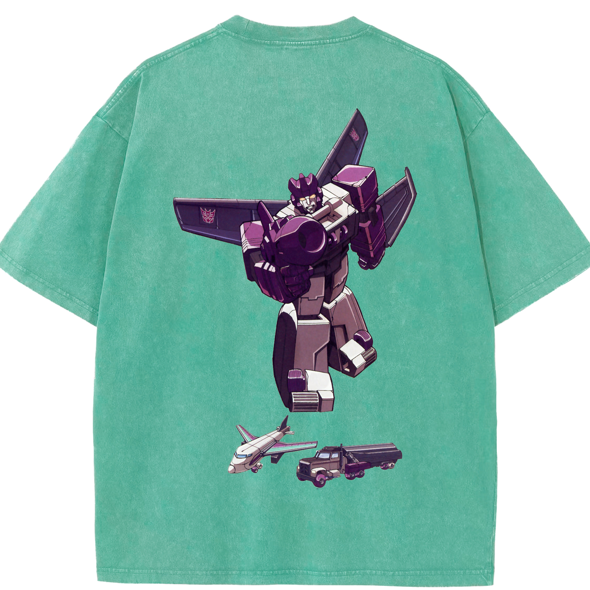 （画像用）  綿100% ヴィンテージ風 半袖Tシャツ（背面プリント）